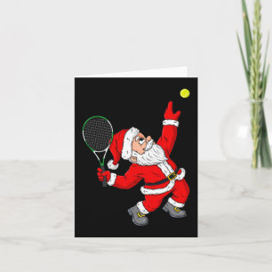 Tarjeta Navidades Santa Claus Tennis Fun Boys Chicas Niños