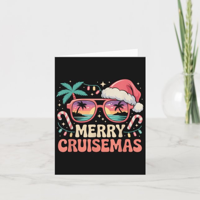 Tarjeta Navidades Santa Reindeer (Anverso)