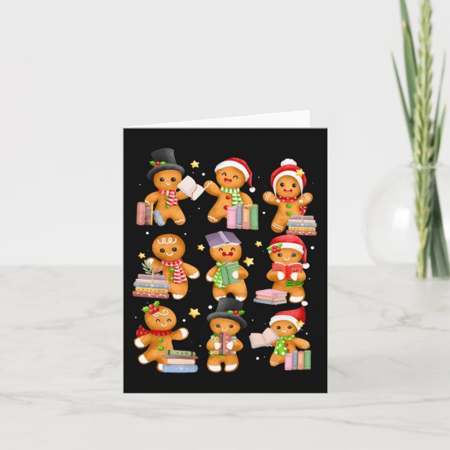 Tarjeta Navidades se burlan del profesor de pan de jengibr (Anverso)