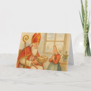 Tarjeta Navidades Sinterklaas de los Países Bajos