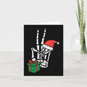 Tarjeta Navidades Skeleton Hand Peace Pocket Xmas Hombres