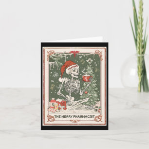 Tarjeta Navidades Skeleton Tarot Card