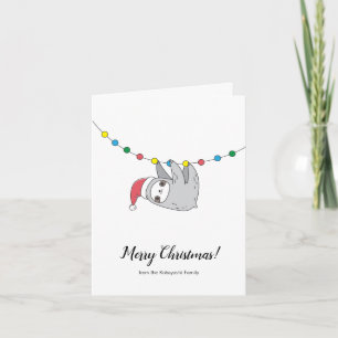 Tarjeta Navidades Sloth