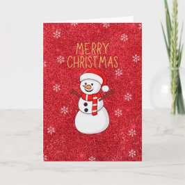 Tarjeta Navidades Snowman
