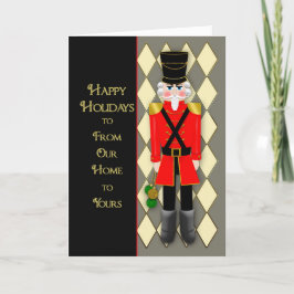 Tarjeta Navidades, soldado de los cazadores de nueces, nue
