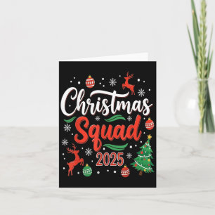 Tarjeta Navidades Squad 2025 Familia De Festividades Conco