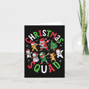 Tarjeta Navidades Squad Santa Dabbing Elf
