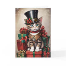 Navidades Steampunk Tabby Kitten