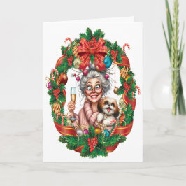 Tarjeta Navidades superiores de bonito