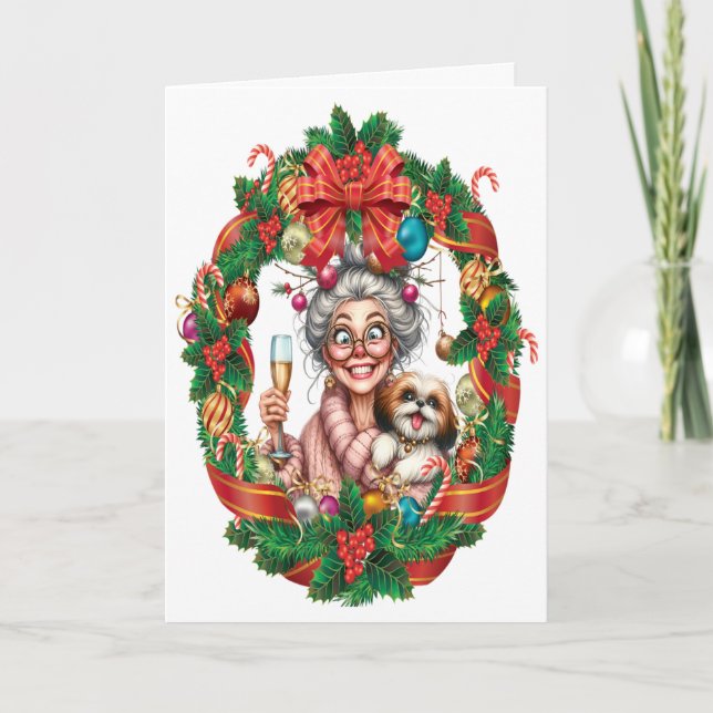 Tarjeta Navidades superiores de bonito (Anverso)