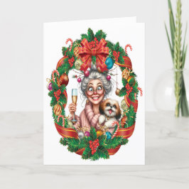 Tarjeta Navidades superiores de bonito