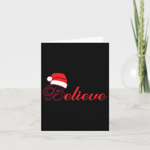 Tarjeta Navidades Tee - Creer En Santa Claus 1
