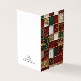 Tarjeta Navidades Tema Virax Vidrio roto Mosaico