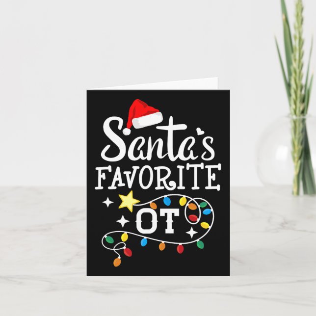 Tarjeta Navidades Terapia Terapéutica Ocupacional Santa F (Anverso)
