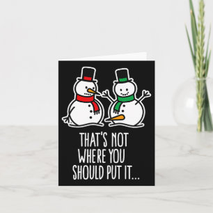 Tarjeta Navidades traviesos dicen sucio Personalizado de S