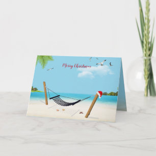 Tarjeta Navidades tropicales Hammock