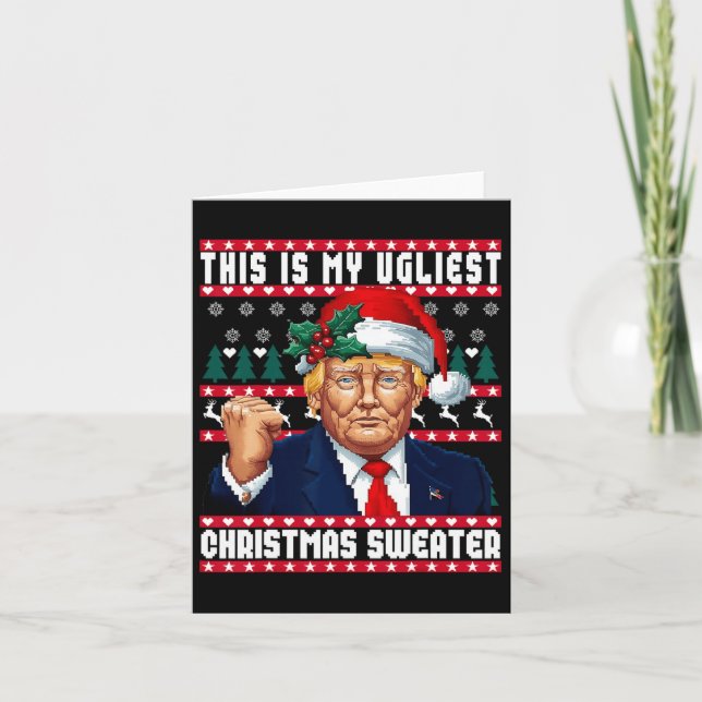 Tarjeta Navidades Trump Este Es Mi Sudor Navidad Más Desag (Anverso)