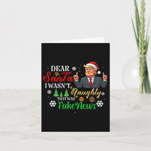 Tarjeta Navidades Trump: Queridas noticias falsas y divert