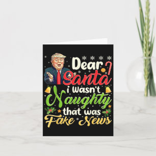 Tarjeta Navidades Trump: Queridas noticias falsas y divert