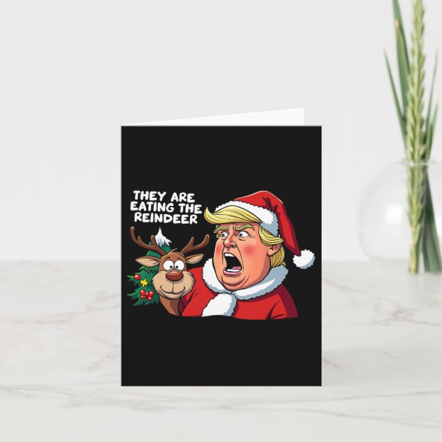 Tarjeta Navidades Trump Santa Claus Comen El Resto (Anverso)