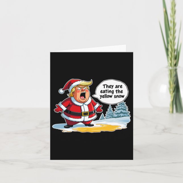 Tarjeta Navidades Trump Santa Claus Comen El Ye (Anverso)