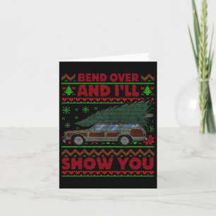 Tarjeta Navidades Vacation Bend Y te enseñaré Xma