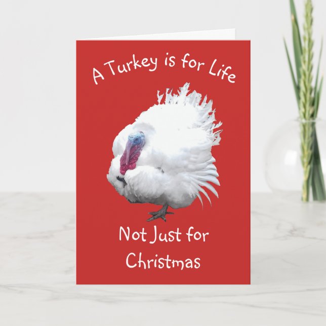 Tarjeta Navidades Vegan de Turquía (Anverso)
