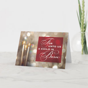 Tarjeta Navidades Velas niños cristianos religiosos
