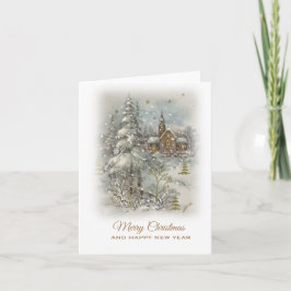 Tarjeta Navidades vintage