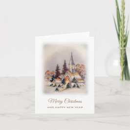 Tarjeta Navidades vintage