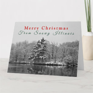 Tarjeta Navidades vitícolas de invierno personalizados