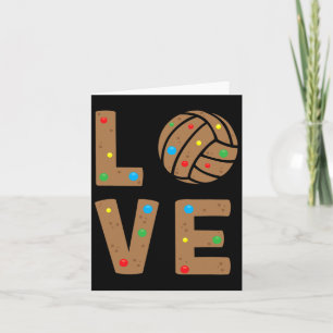 Tarjeta Navidades Voleibol Aman a Santa Claus Xmas Team Sp