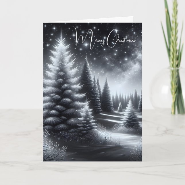 Tarjeta Navidades Winter Woodland (Anverso)