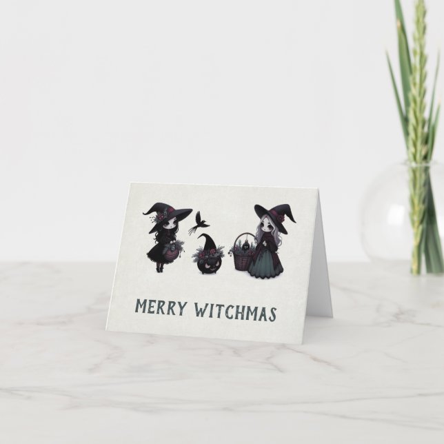 Tarjeta Navidades Witches (Anverso)