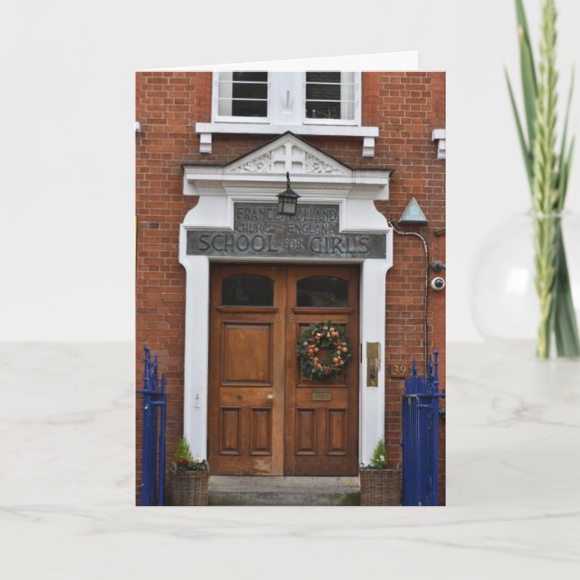 Tarjeta Navidades Wreath London Architecture Photography (Anverso)