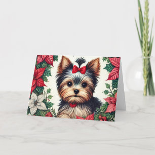 Tarjeta Navidades Yorkie