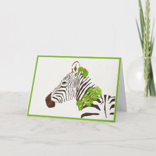 Tarjeta Navidades Zebra