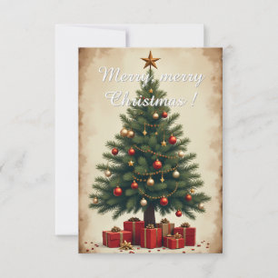 Tarjeta navideña arbol #3