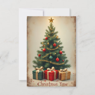 Tarjeta navideña arbol #4