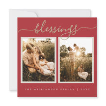 Tarjeta navideña con fotos de los Navidades rusos