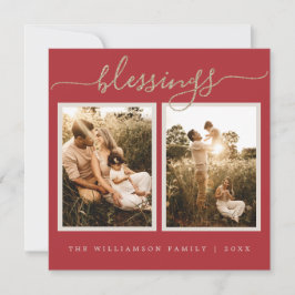 Tarjeta navideña con fotos de los Navidades rusos