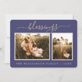 Tarjeta navideña con fotos de los Navidades rusos