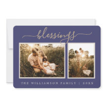 Tarjeta navideña con fotos de los Navidades rusos