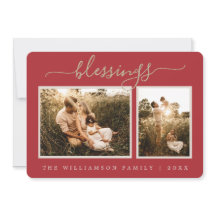 Tarjeta navideña con fotos de los Navidades rusos