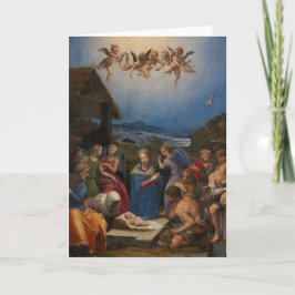 Tarjeta Navideña con Tema Religioso