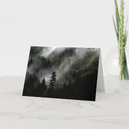 Tarjeta navideña: Cubre las colinas con brotes de 