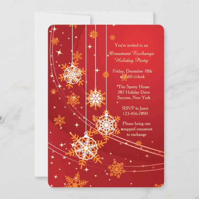 Tarjeta navideña de ángulos de nieve (Anverso)