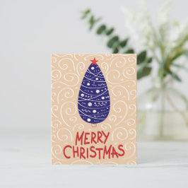 Tarjeta Navideña de árbol de Navidad