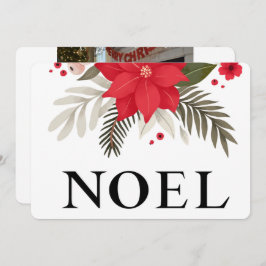 Tarjeta navideña de dos caras de Navidades NOEL