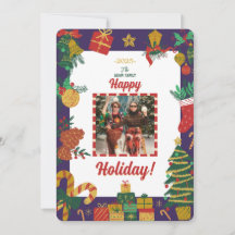 Tarjeta navideña de festividad